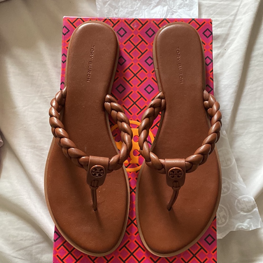 Tory Burch Braided Benton thong flip flops - Picture 2 of 4
